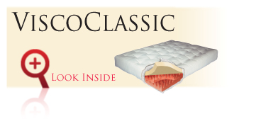 Look inside the Gold Bond ViscoClassic futon sofa sleeper mattress with memory foam