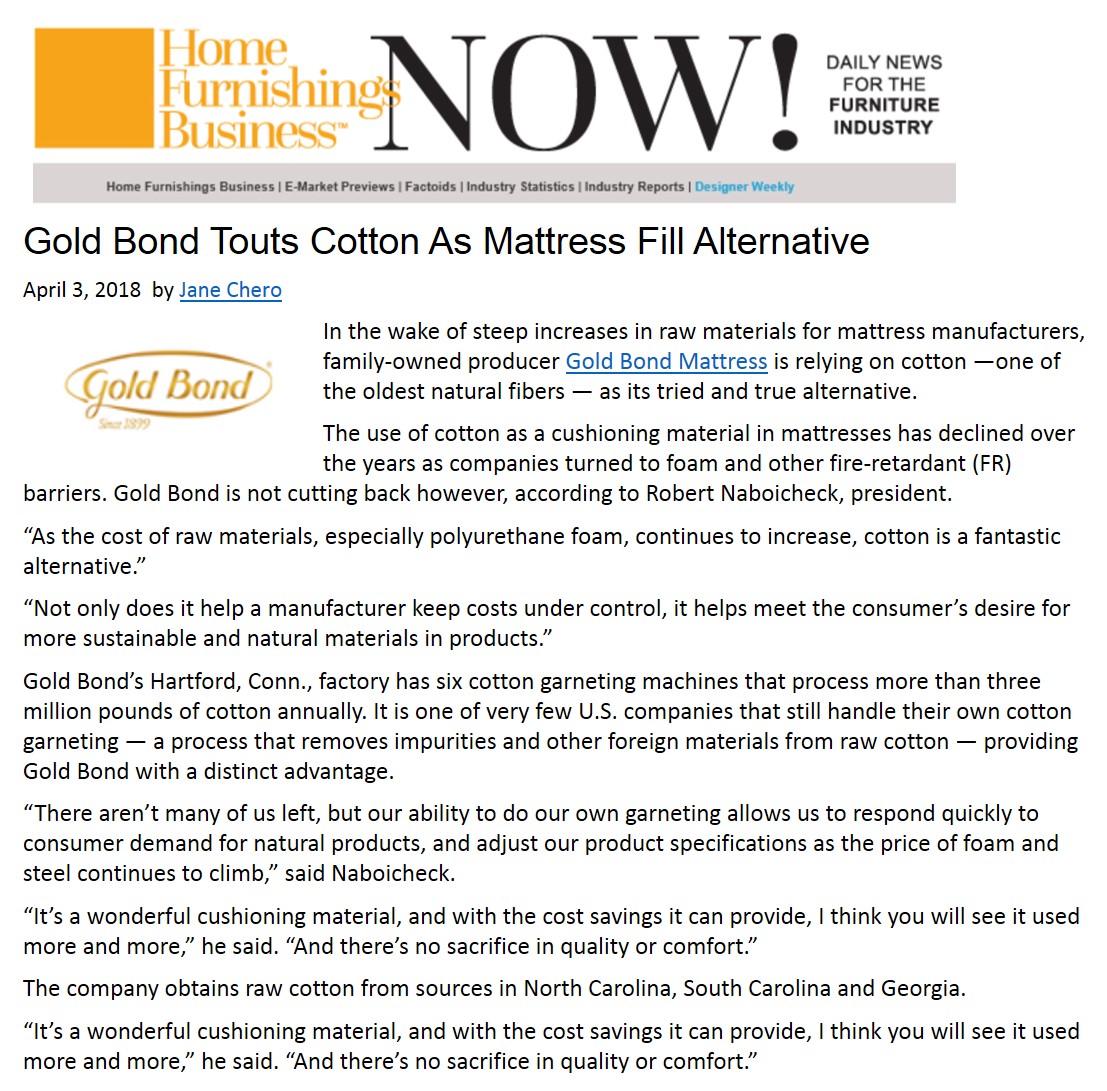 Gold Bond Company Latest News